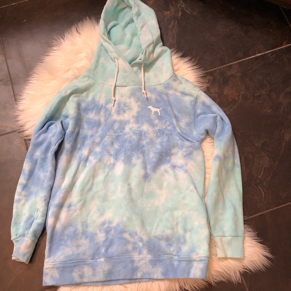 Pink by Victoria Secret tie dye hoodie